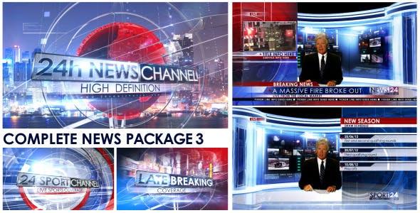 VideoHive – Broadcast News Package for After Effects Free Download