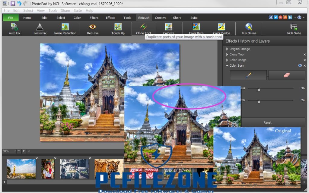 NCH PhotoPad Image Editor 11.56 free instals