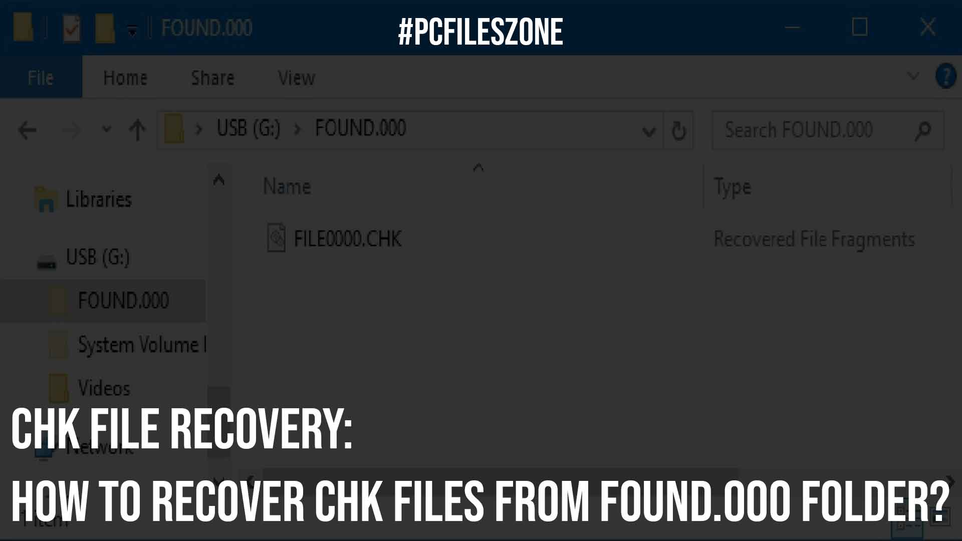 CHK File Recovery: How to Recover CHK Files from Found.000 Folder?