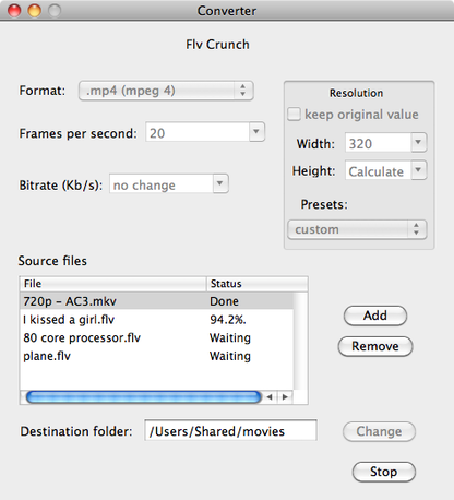 Flv Crunch for Mac