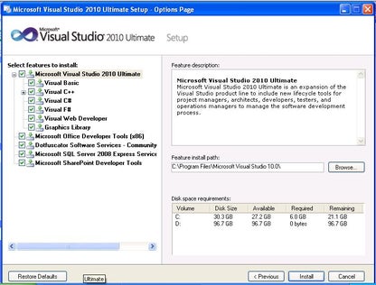 Microsoft Visual Studio 2010 Ultimate