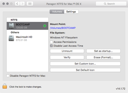 Paragon NTFS for Mac for Mac