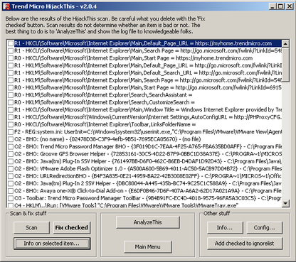 Trend Micro HijackThis