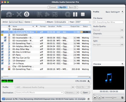 4Media Audio Converter Pro for Mac