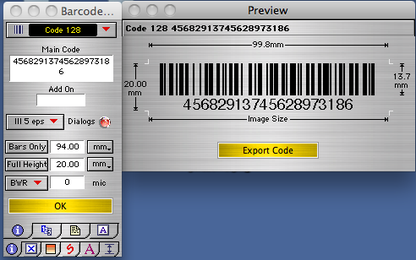 Barcode X for Mac