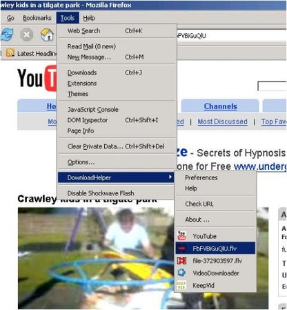 Firefox Video Download Helper