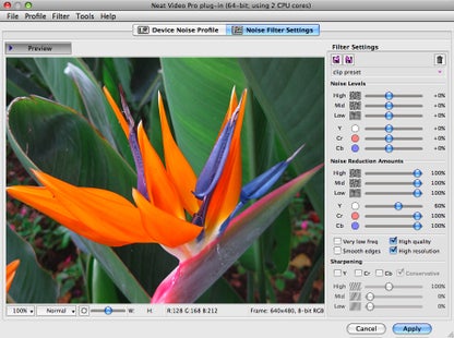 Neat Video plug-in for Final Cut for Mac