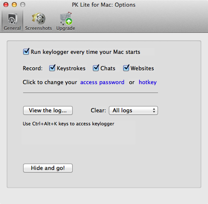 Perfect Keylogger Lite for Mac