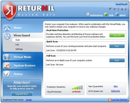Returnil System Safe Free 2011