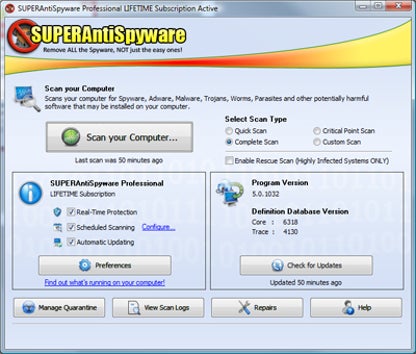 SuperAntiSpyware Professional