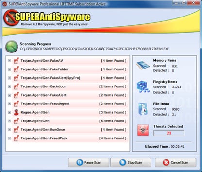 SuperAntiSpyware Professional