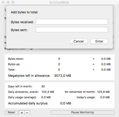 SurplusMeter for Mac