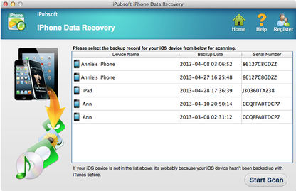 iPubsoft iPhone Backup Extractor for Mac